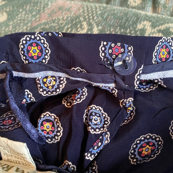 Vintage Y2K A Line Button Closure Geometric Banana Republic Skirt Size 4 Multi - Picture 9 of 10